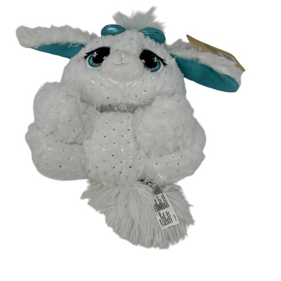 GUND Plushes Pets Bianca Blings White Silver Sparkles Plush Stuffed Animal Toy - Picture 2 of 10